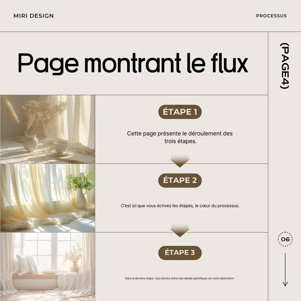 Beige Simple Card News Template