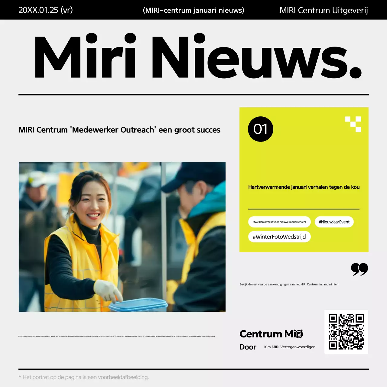 Gele eenvoudige vrijwilligersgids