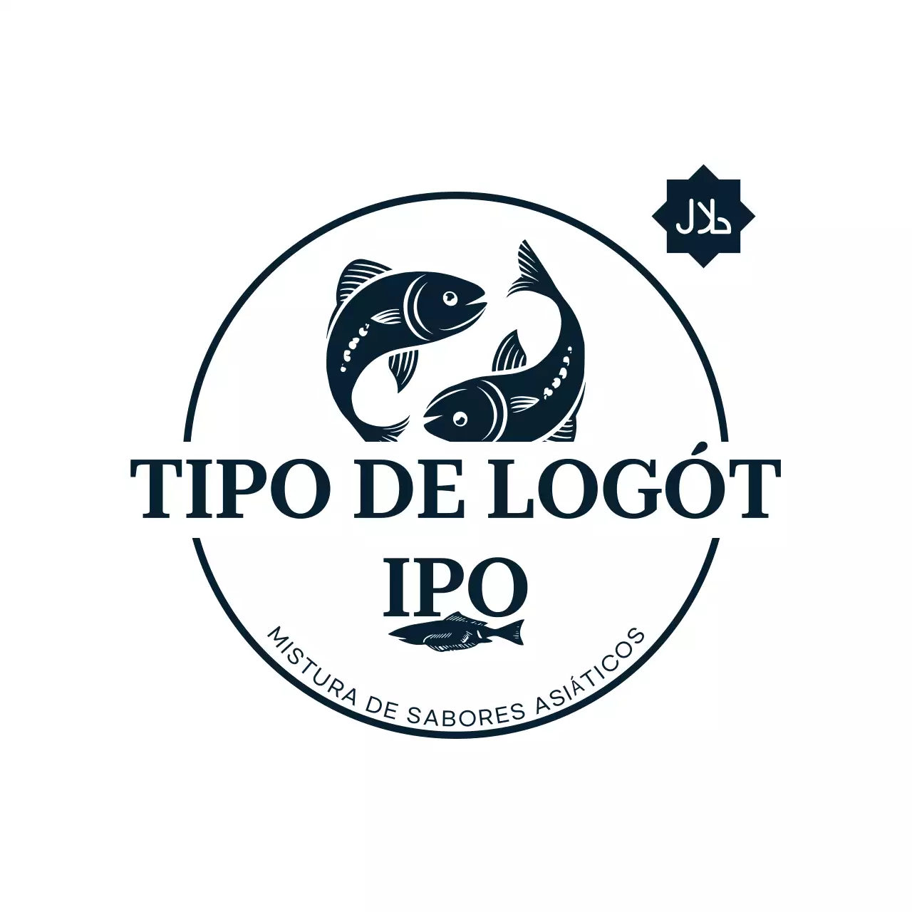 logótipo preto minimalista do marisco