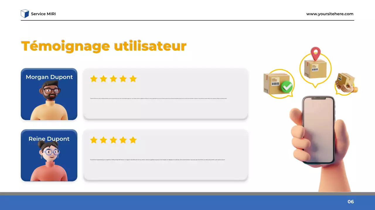 Présentation de l'introduction du service moderne