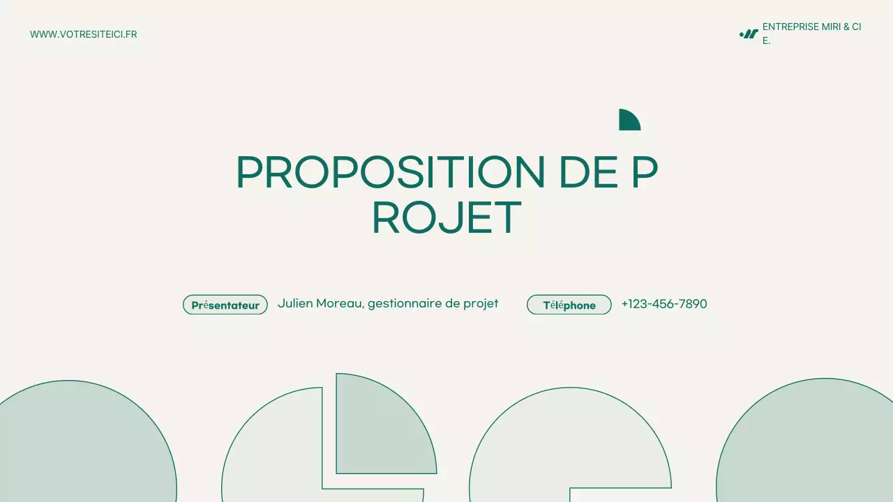 document de proposition de projet moderne mint