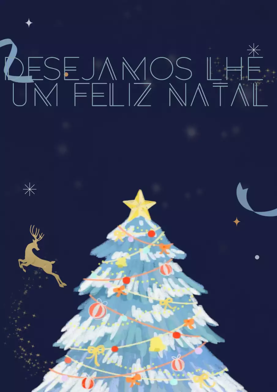 Cartão de Natal Navy Vintage