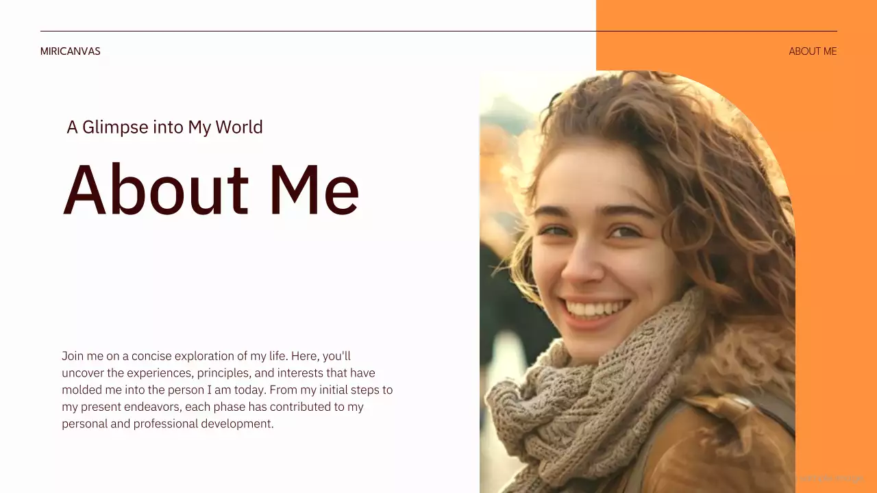 Orange Modern Journey Presentation