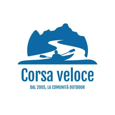 Annuncio minimalista blu per eventi all'aperto