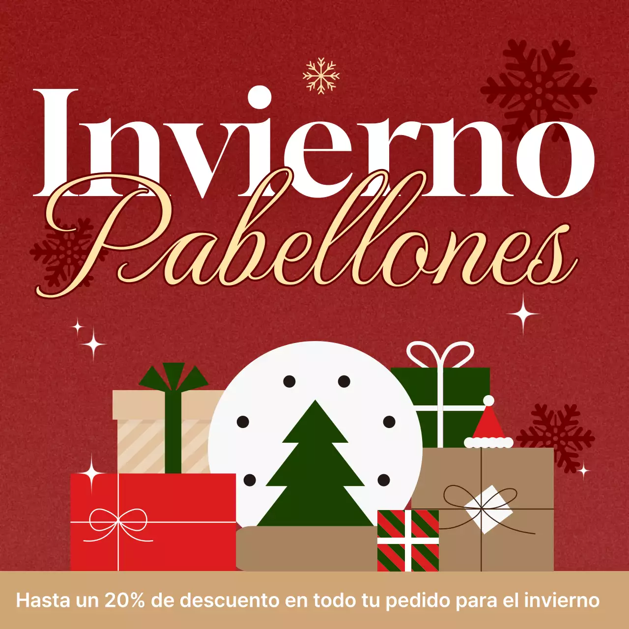 Evento navideño Blue Modern