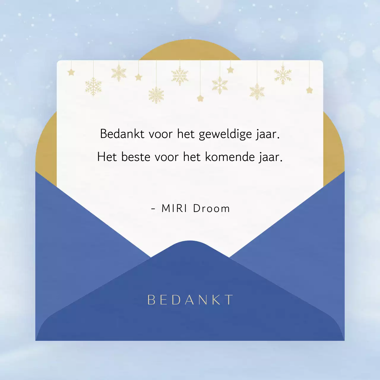 Blauwe eenvoudige kerstgroeten
