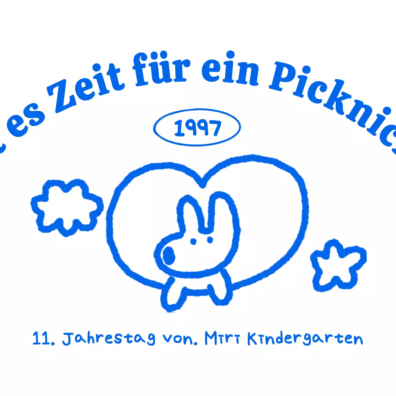 Niedliche handgemalte Kindergarten-Gedenkmotive