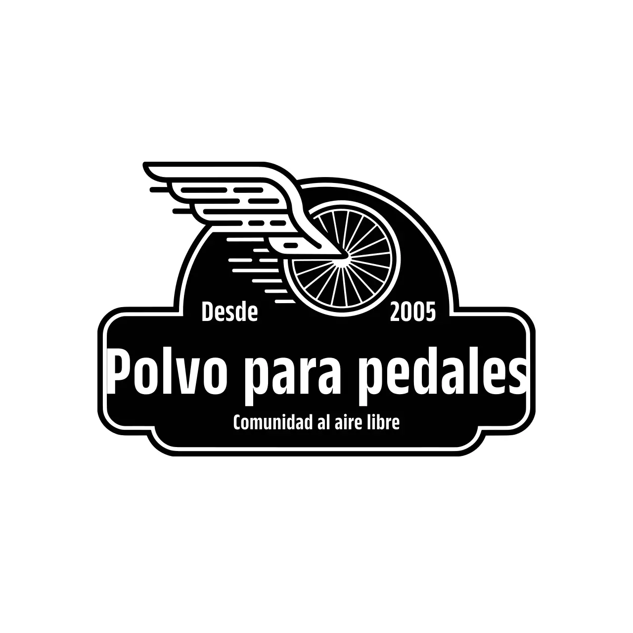 Logo Vintage Cycling Negro