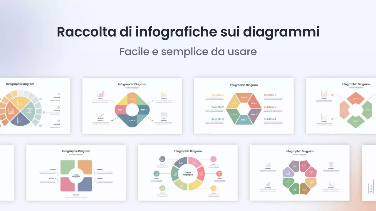 layout infografico moderno e colorato