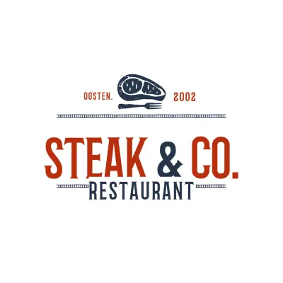 rood vintage restaurant advertentie