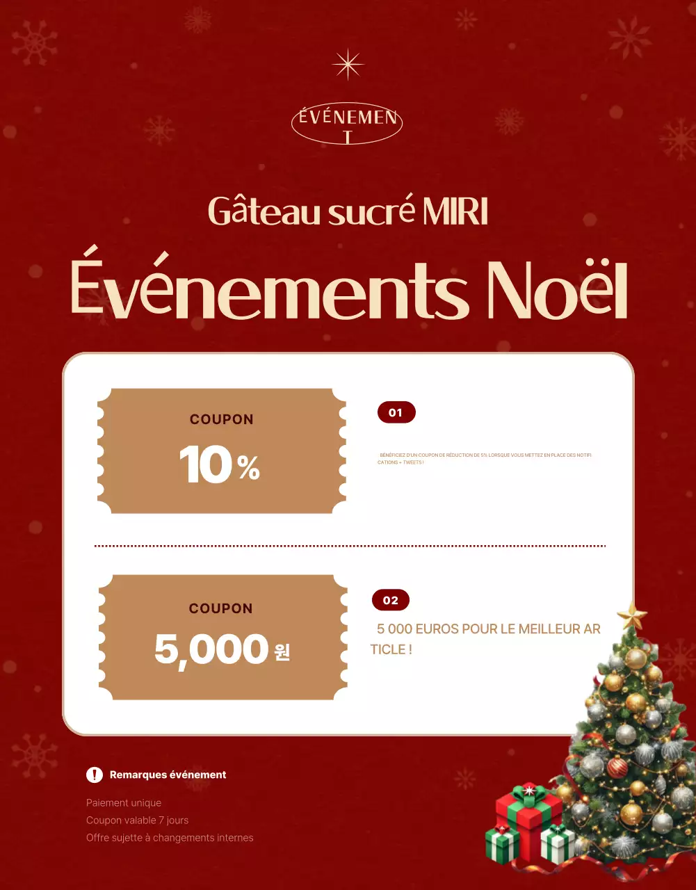 Publicité de Noël vintage rouge