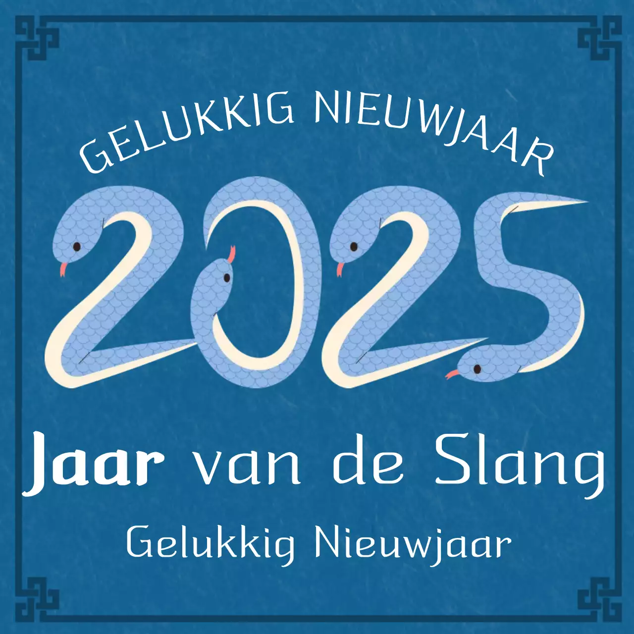 Traditionele blauwe nieuwjaarsvieringen