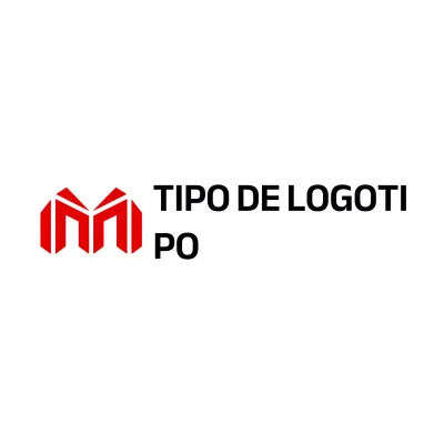 Logotipo moderno en rojo