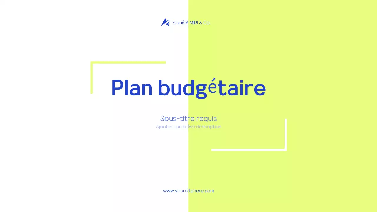 Document de proposition de projet vert moderne