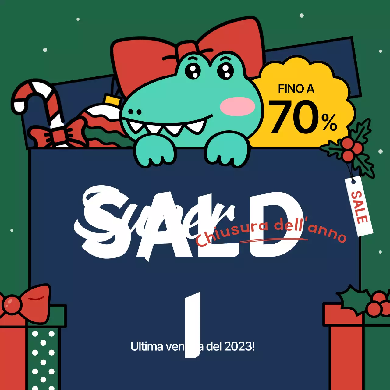 Promozione di marketing Red Christmas per le festività natalizie