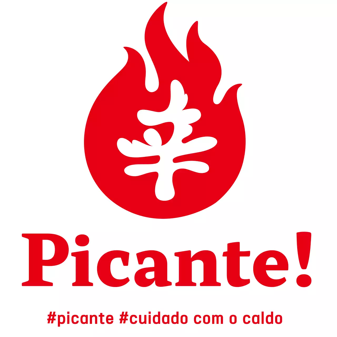 Guia picante simples vermelho
