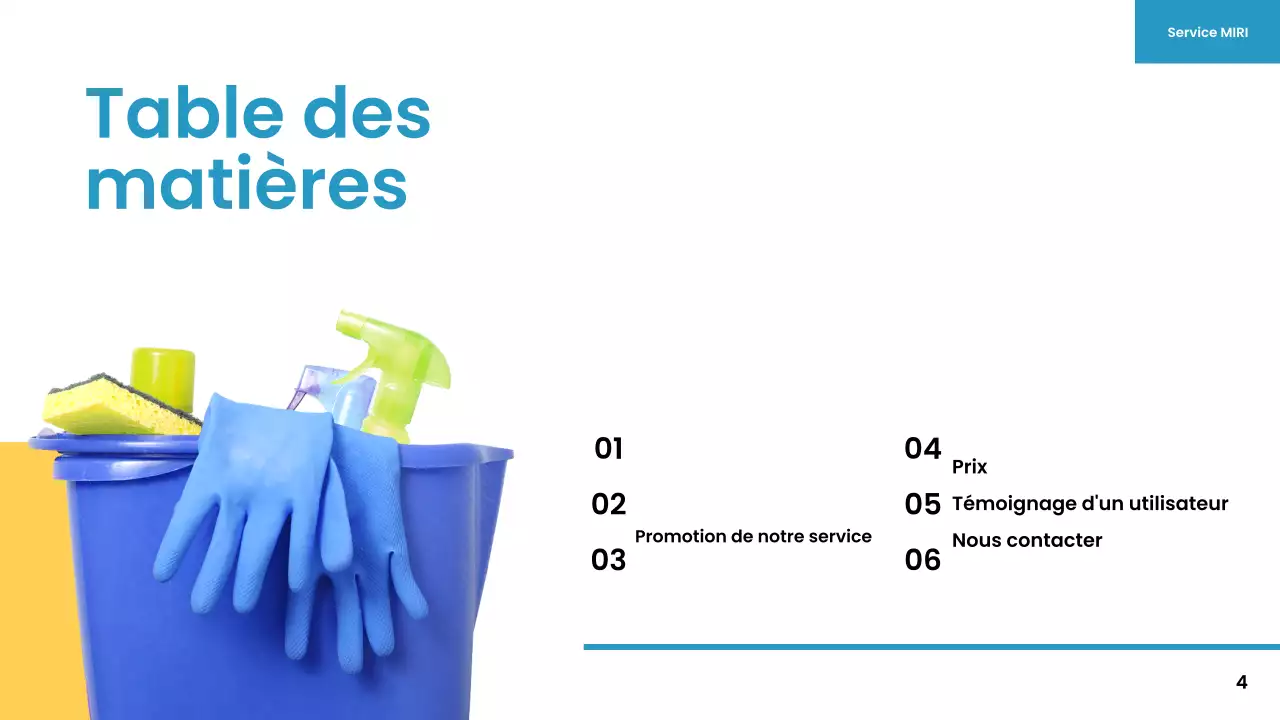 blue yellow modern cleaning service promotion