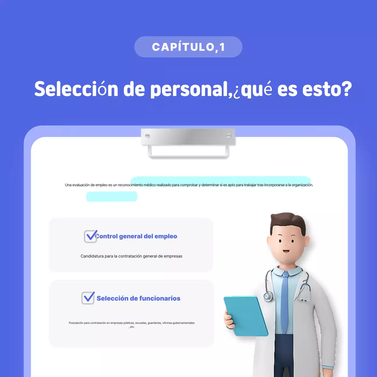 Guía de selección de personal Blue Modern