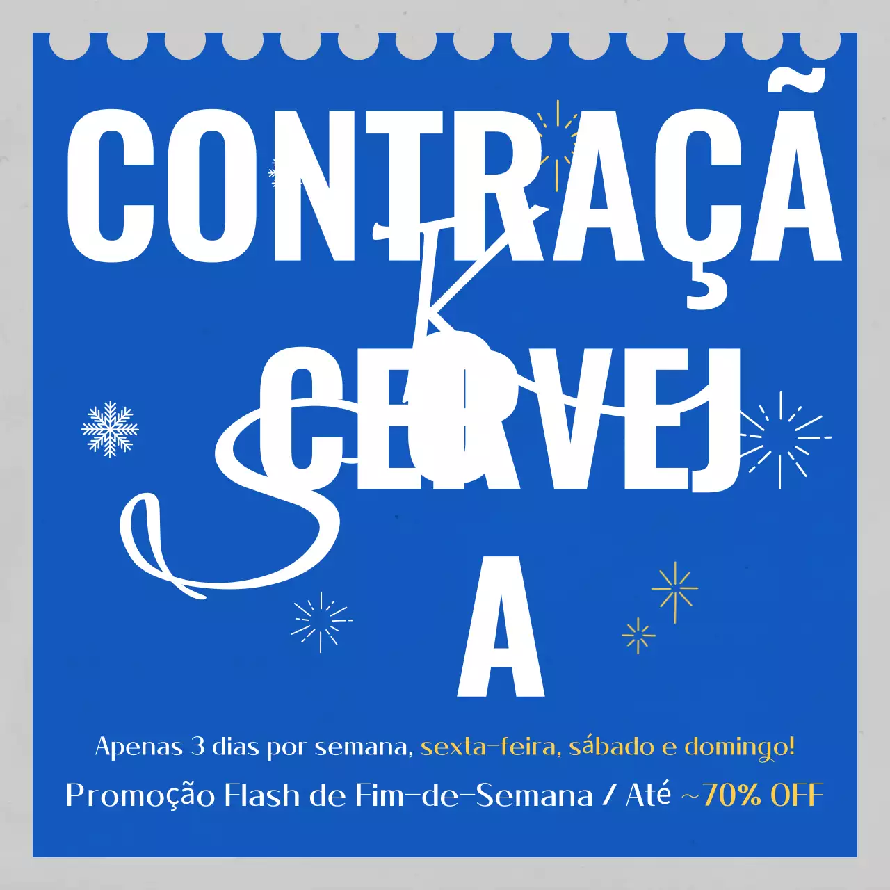 Evento de venda Blue Modern