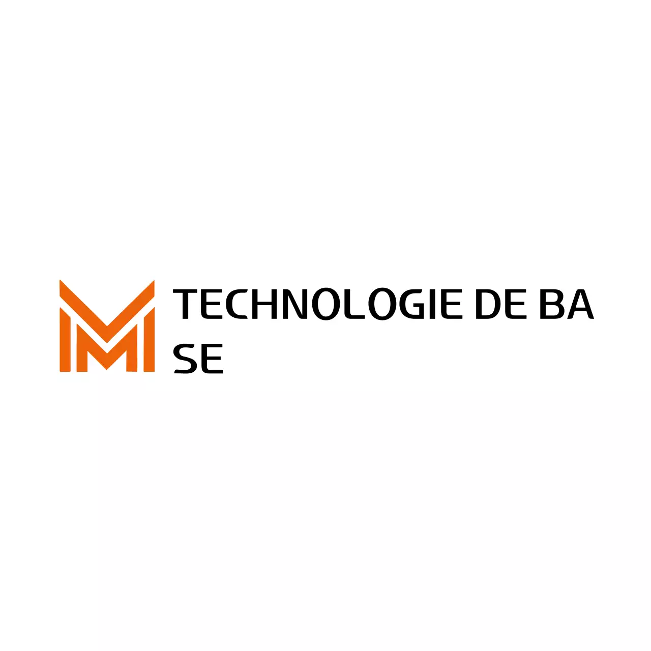 logo tech moderne orange