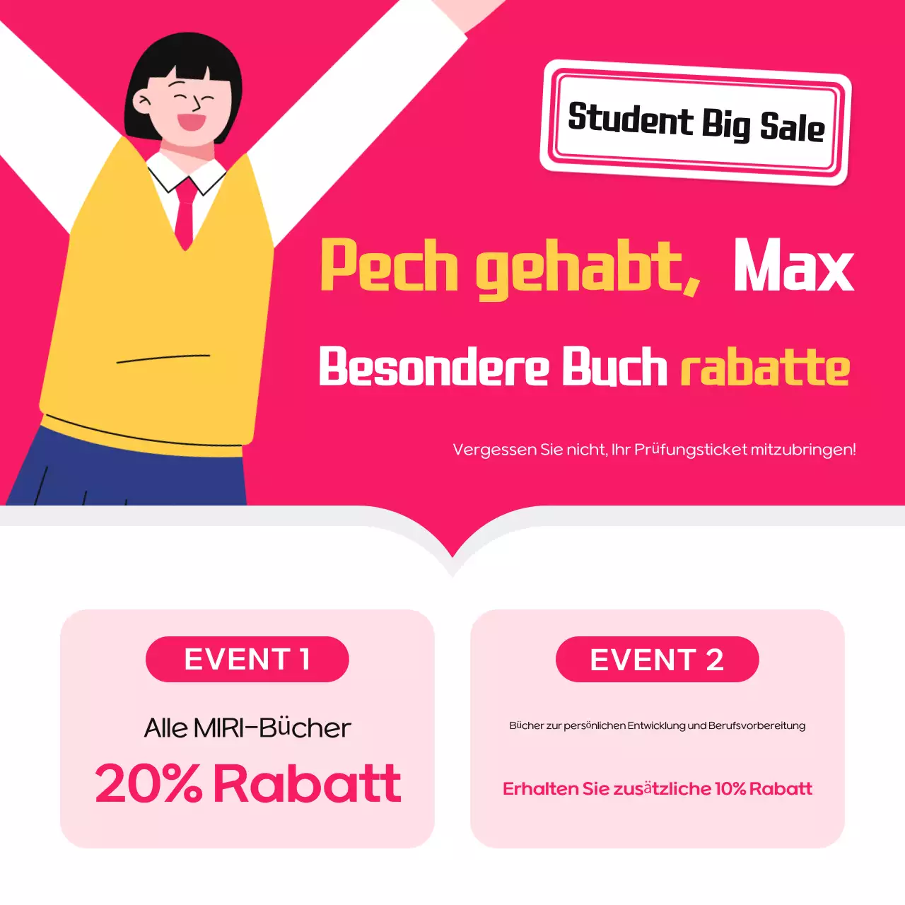 Zusammenfassung Ankündigung studentischer Veranstaltungen