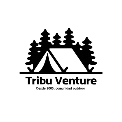 negro blanco logotipo comunidad al aire libre estilo moderno