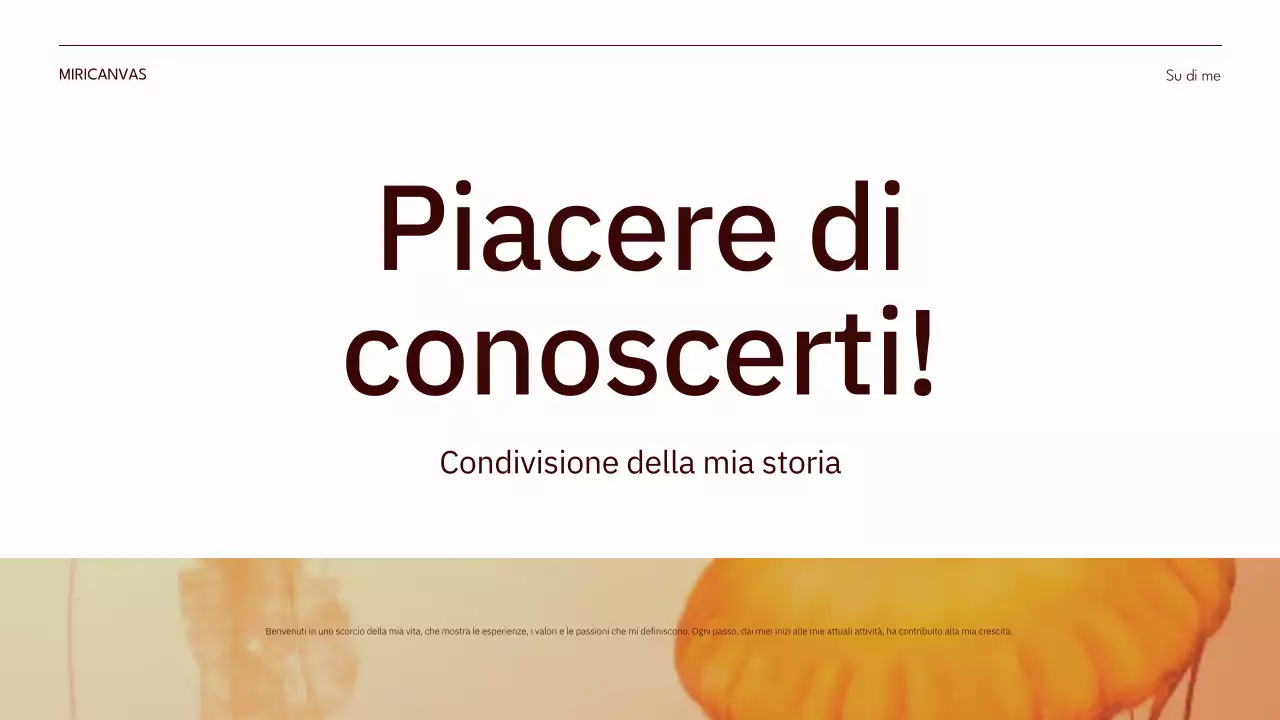 arancione moderno passo di auto-introduzione