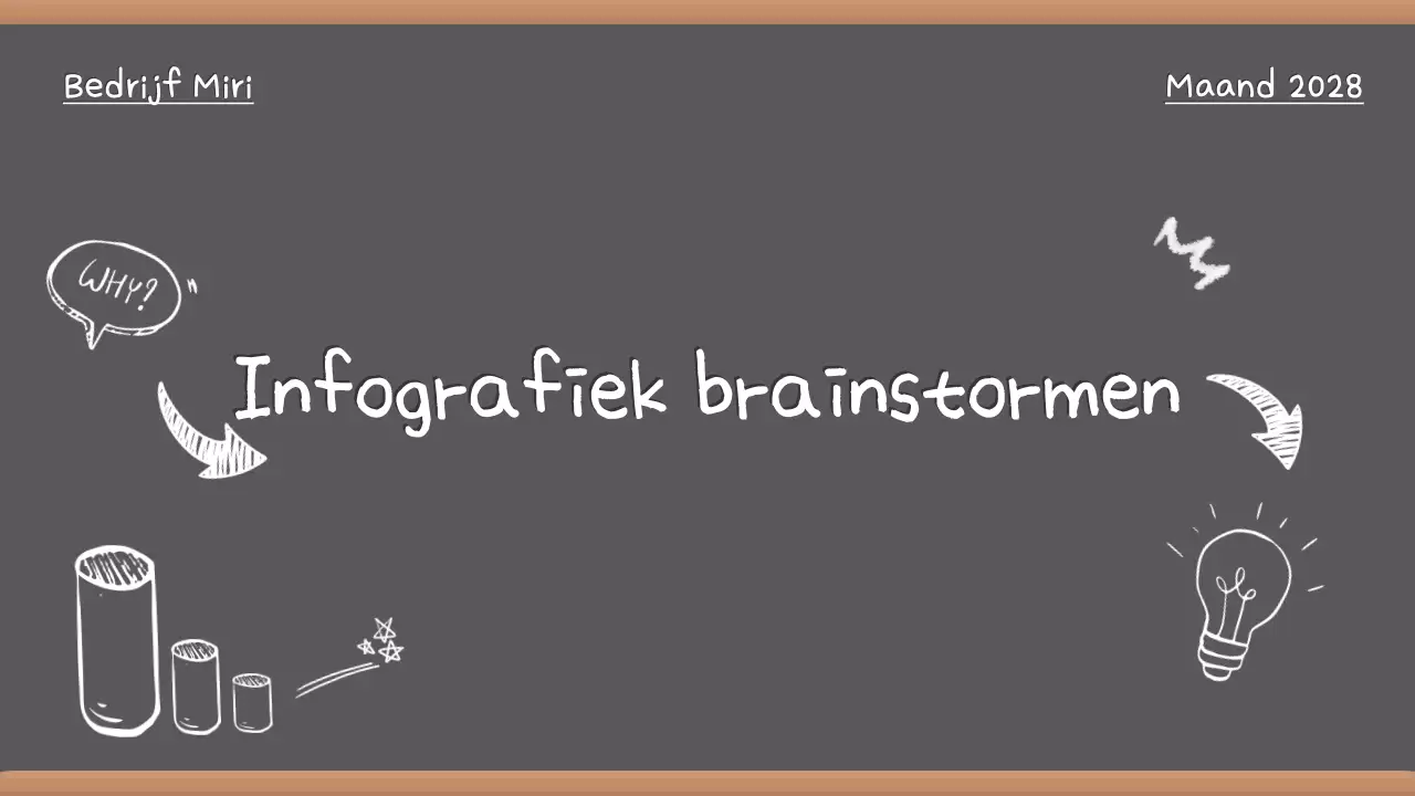 Grijze Vintage Brainstorm Presentatie