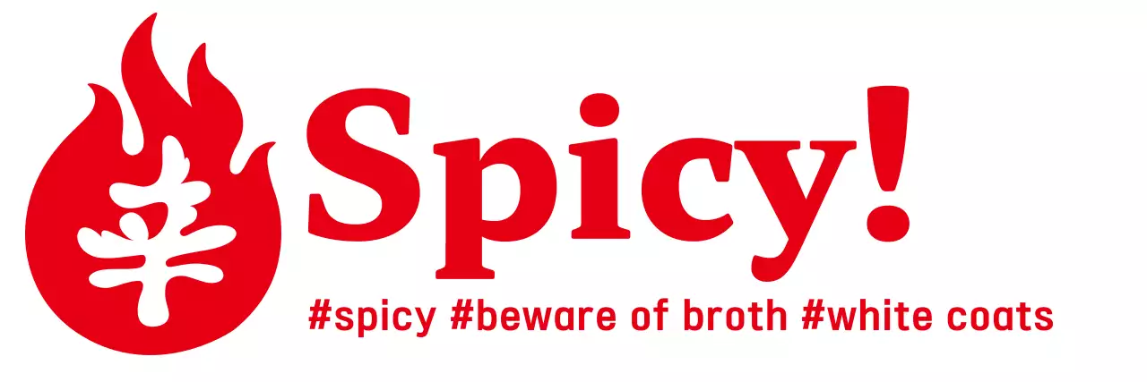 Red Simple Spicy Caution