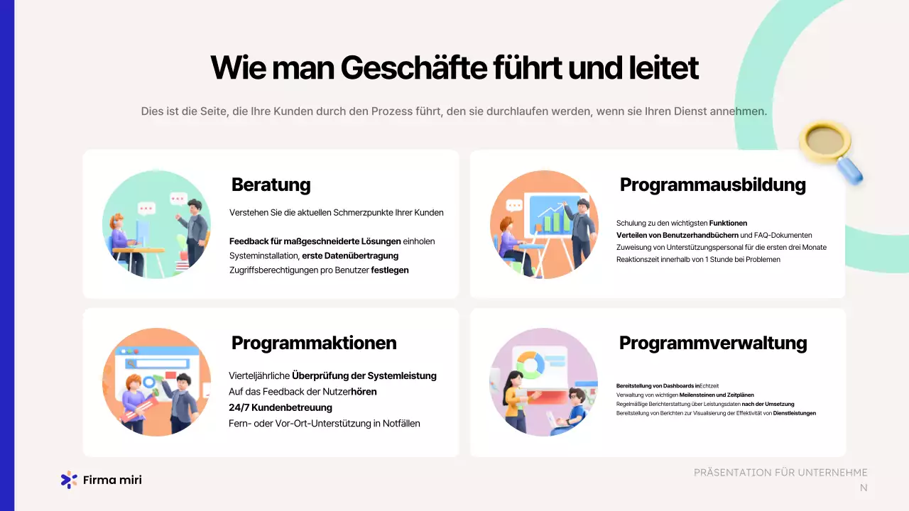 Förderung eines beigefarbenen modernen Geschäftsvorschlags