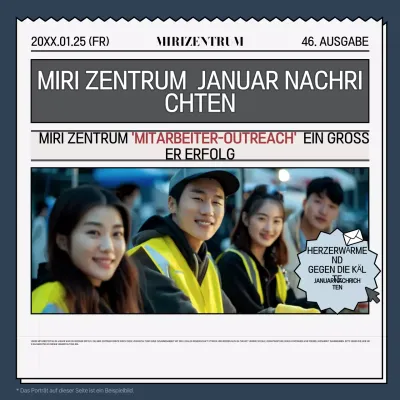 Blue Modern Freiwilligenführer