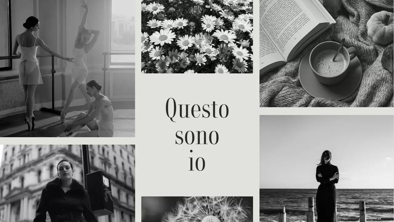 estetica grigia classica introduzione presentazione portfolio