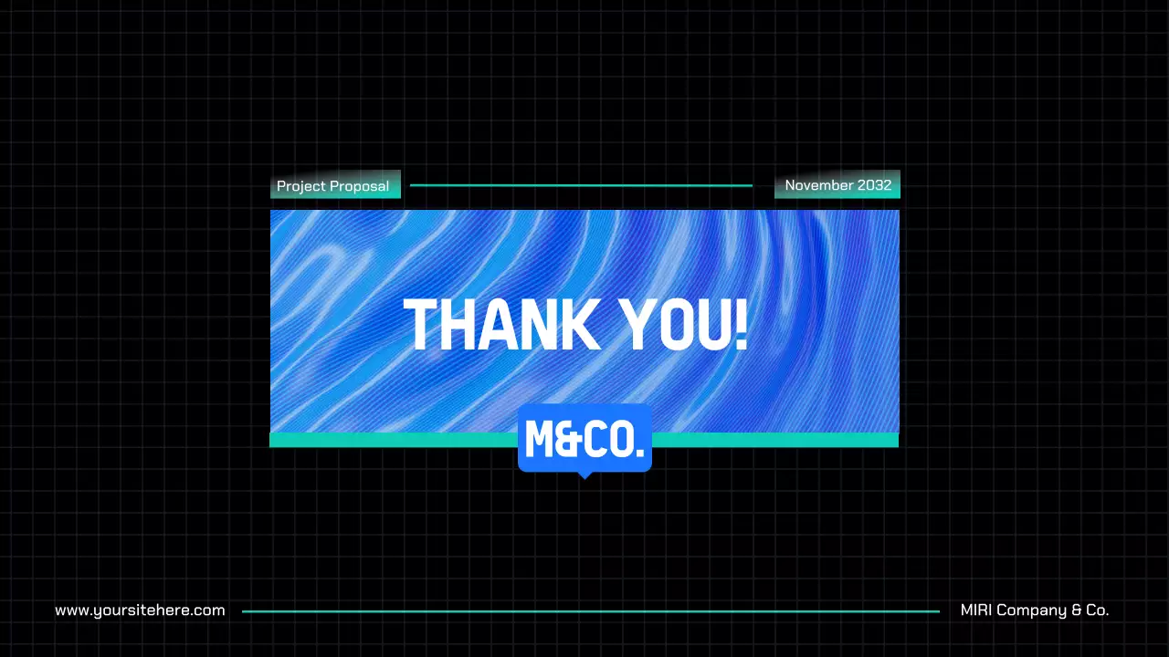 Hướng dẫn trình bày đề xuất dự án Blue Modern