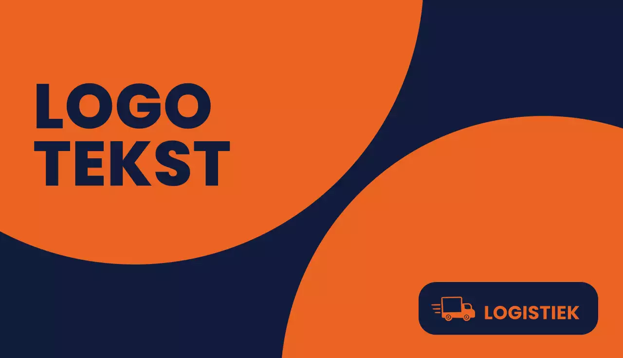 Oranje modern visitekaartje