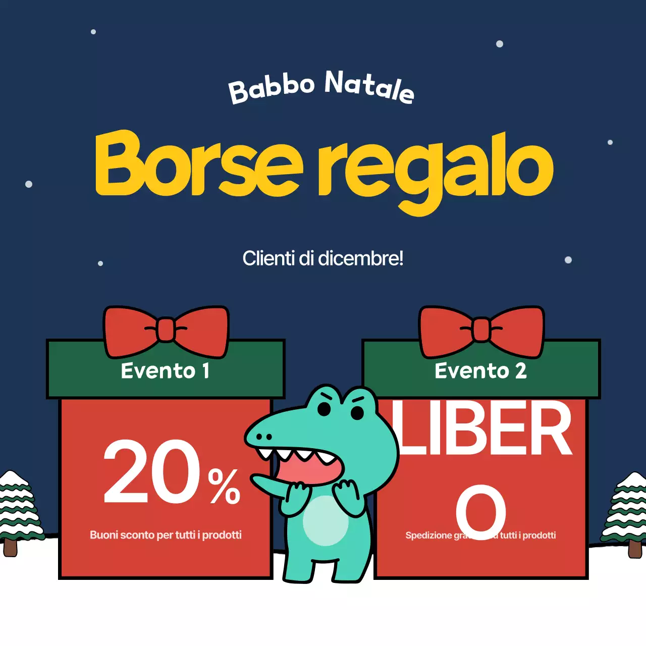 Promozione di marketing Red Christmas per le festività natalizie