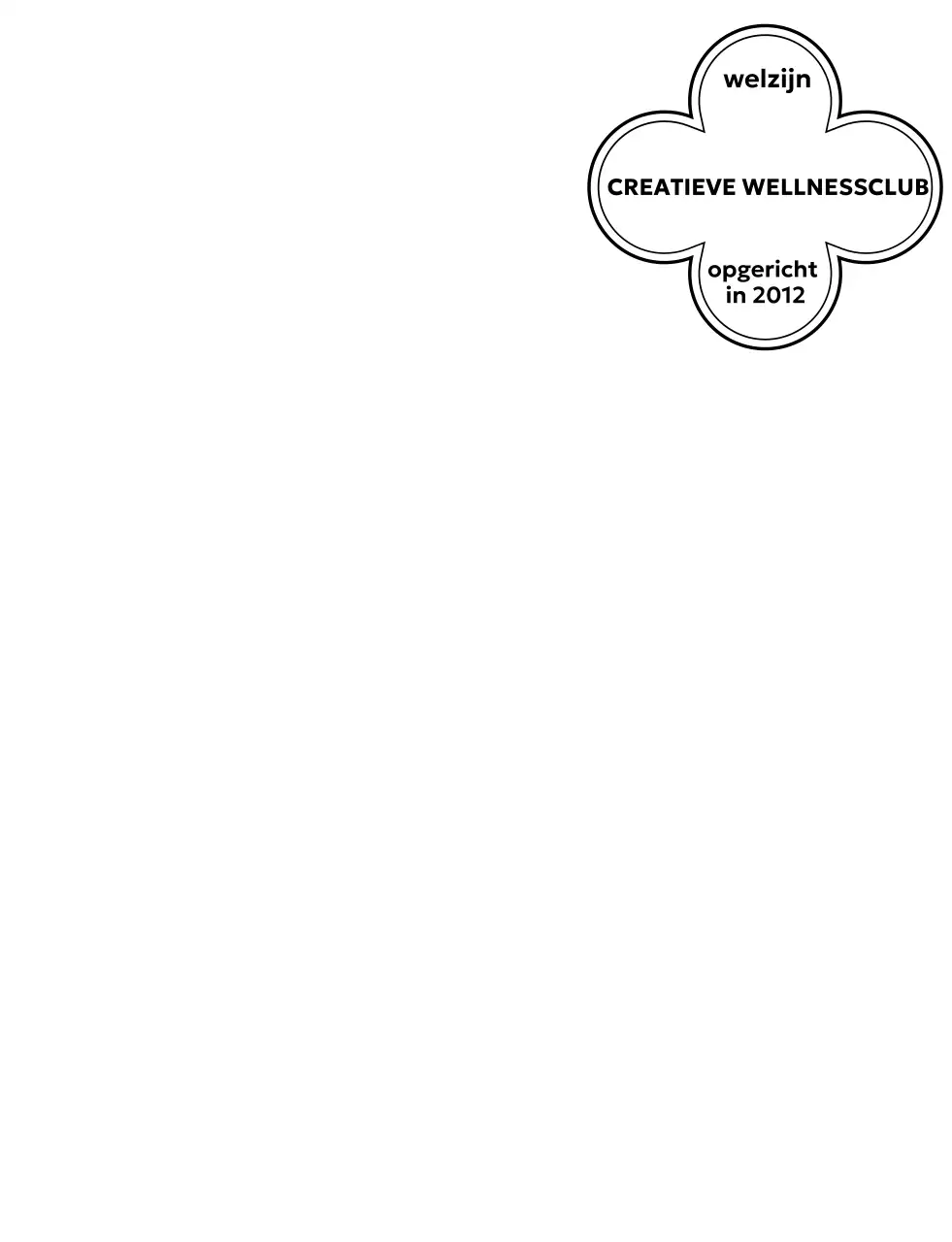 Zwart eenvoudig bloemlogo ontwerp