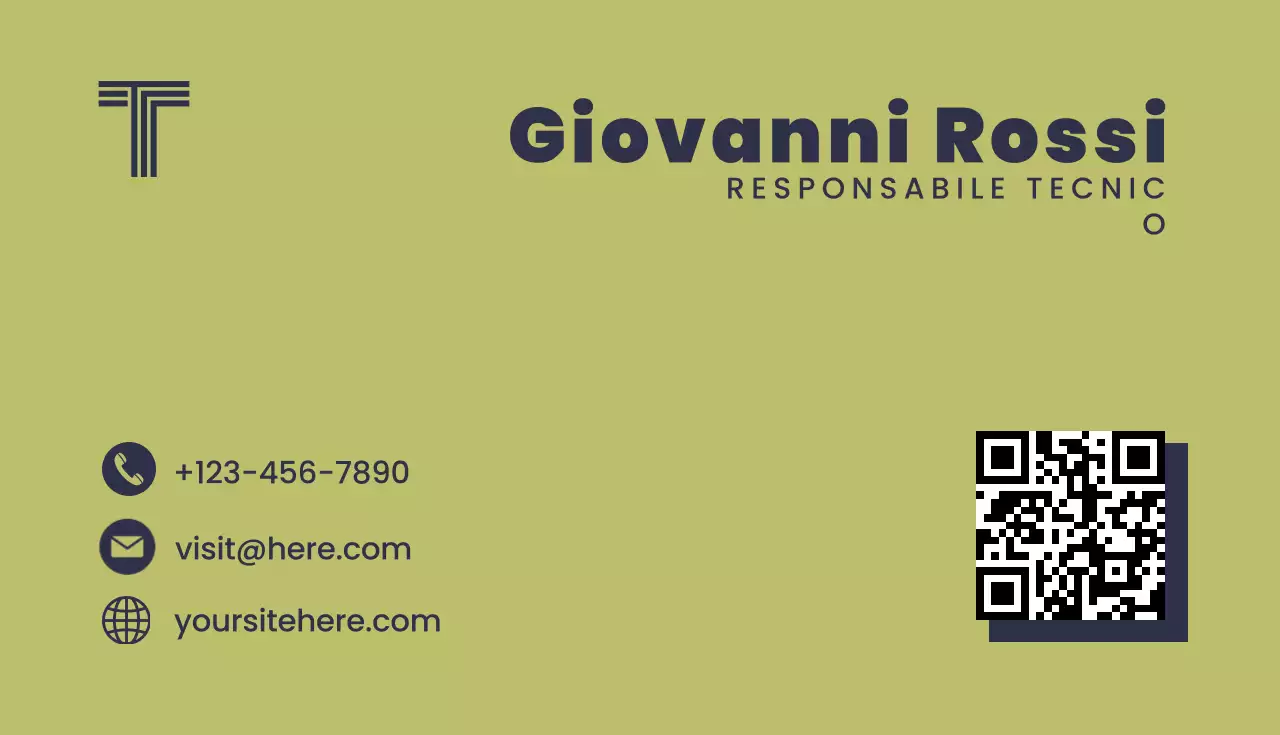 biglietto da visita moderno sage