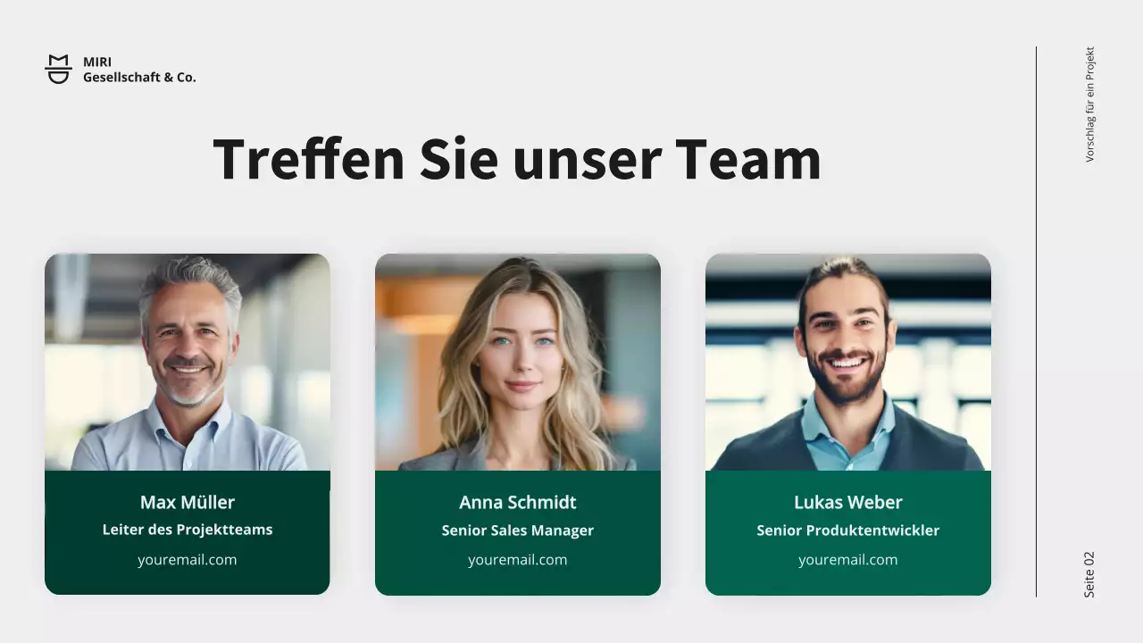 Green Modern Business Projektvorschlag Förderung