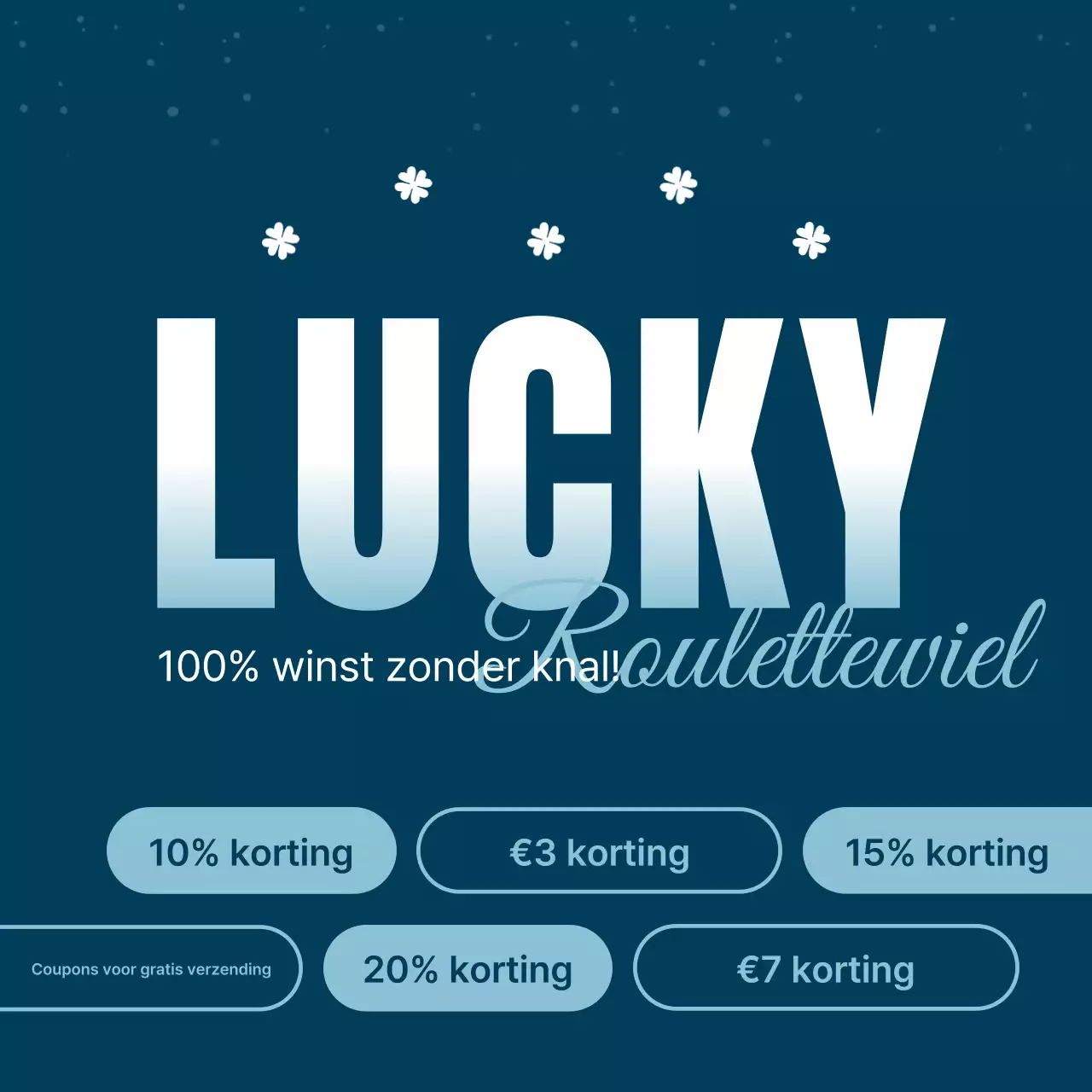 Blauw modern promotie-evenement