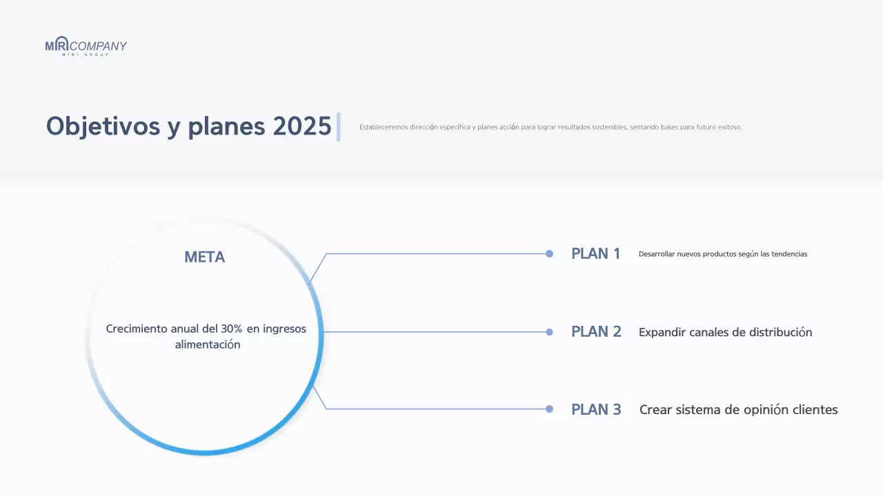 Informe de fin de año de la empresa White Modern