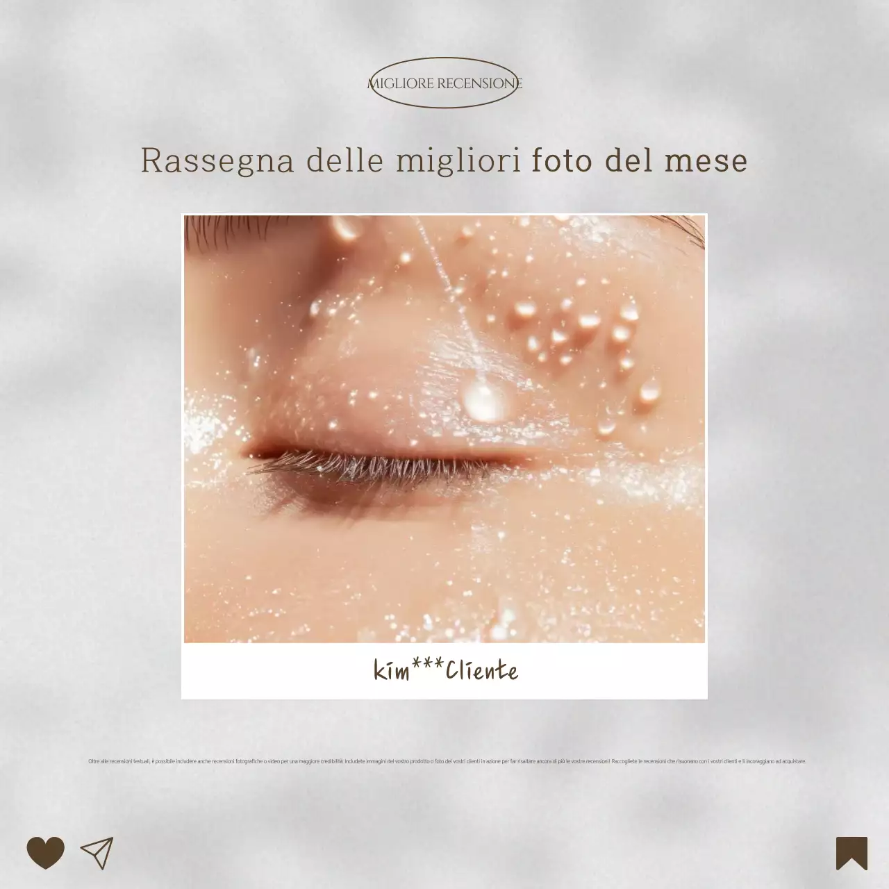 Annuncio di recensione di Beige Modern