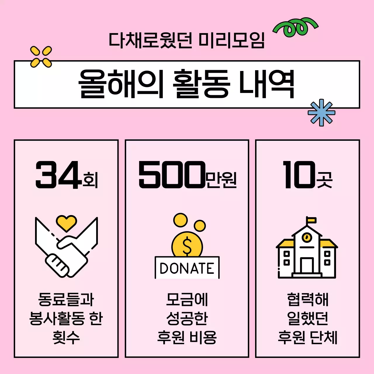 하늘색 아기자기한 기록 다이어리