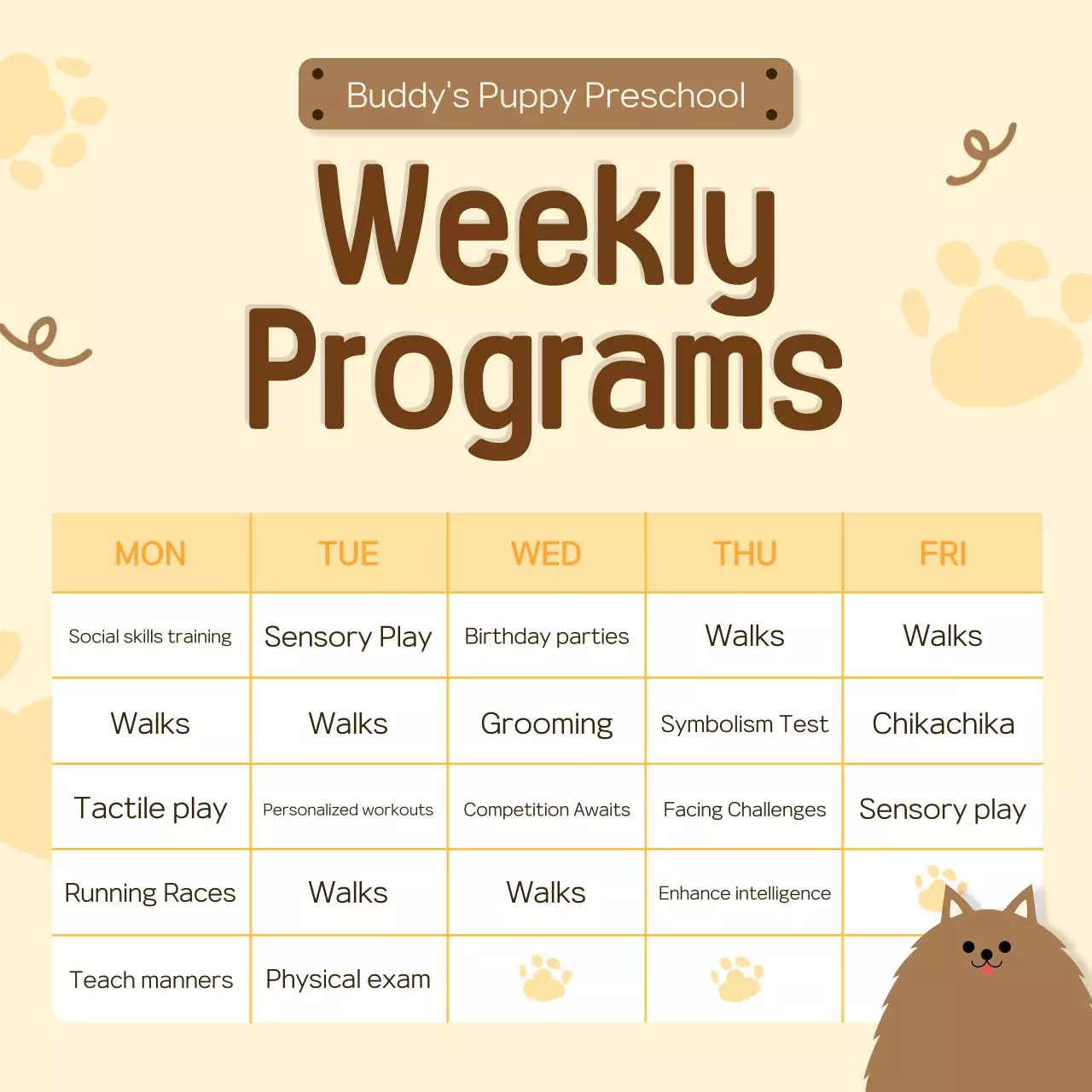 Beige Playful Puppy Announcement Instagram Carousel