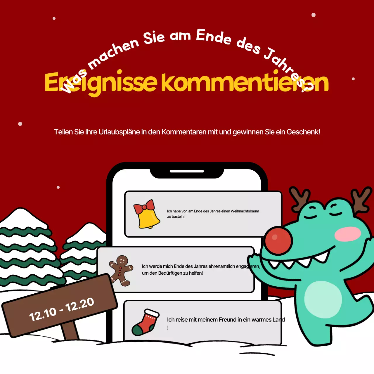 Rote Weihnachten - Marketingaktion für die Weihnachtszeit