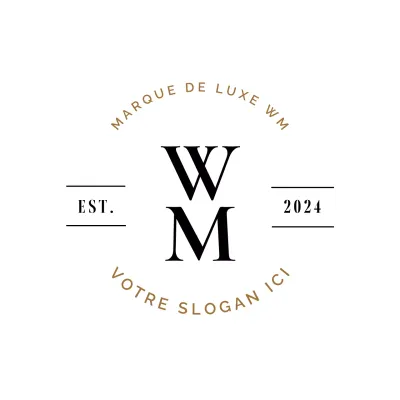 logo de marque de luxe noir