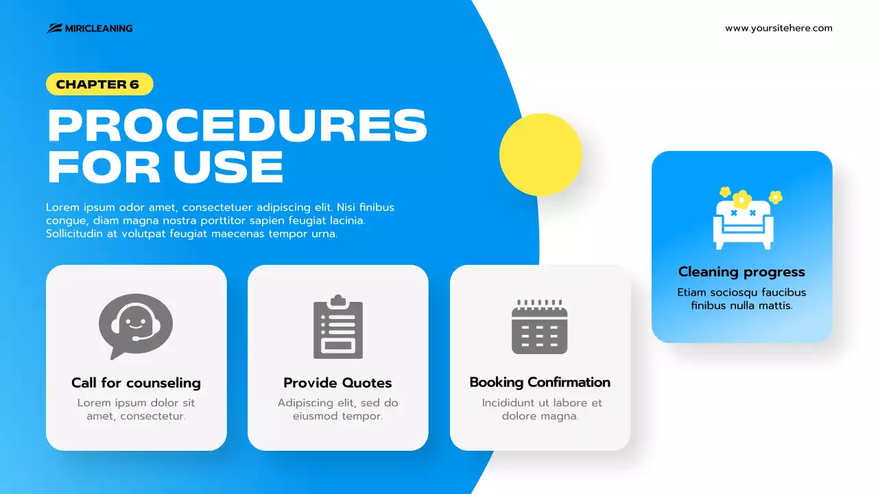 Blue Clean Cleaning Promotion Presentation