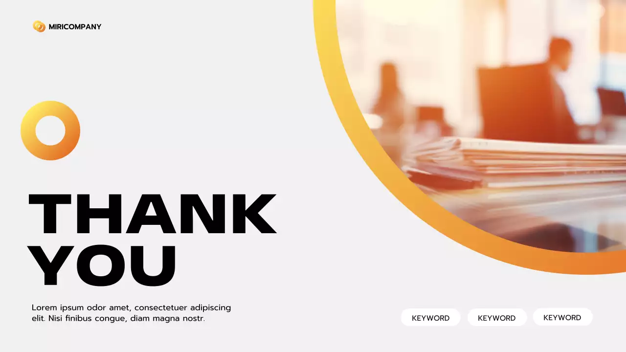 Orange Clean Business Pitch Presentation