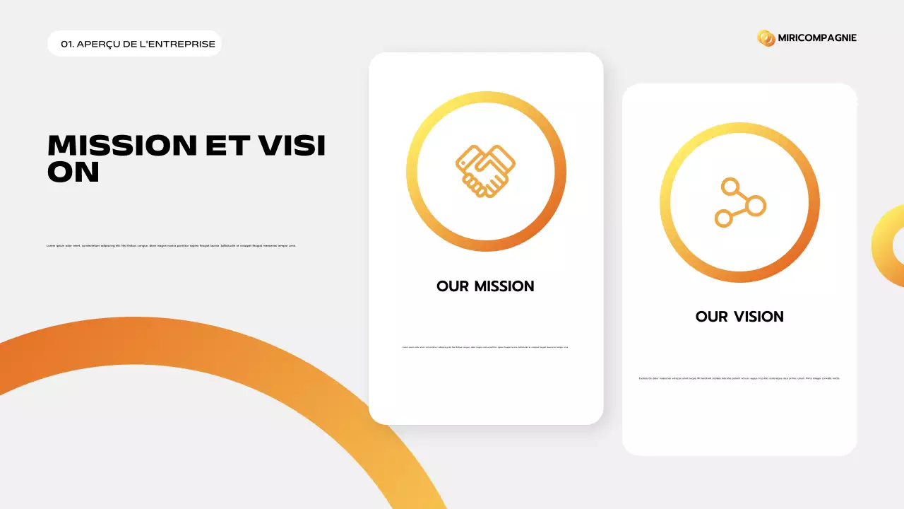 orange modern business pitch