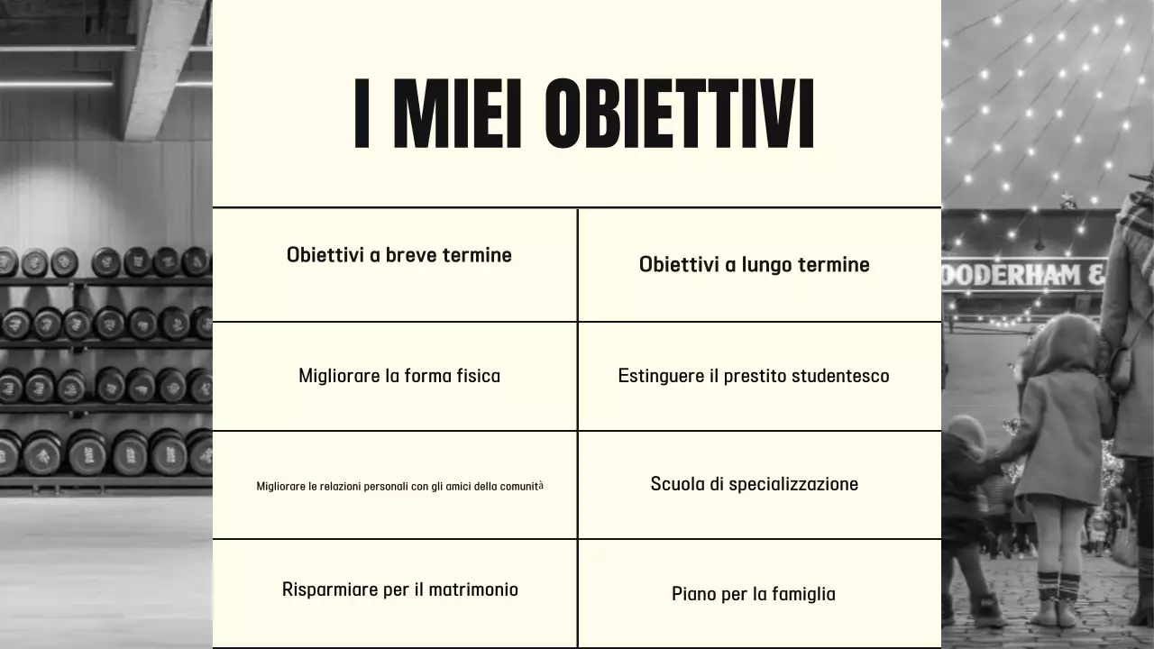 portfolio biografico minimale nero