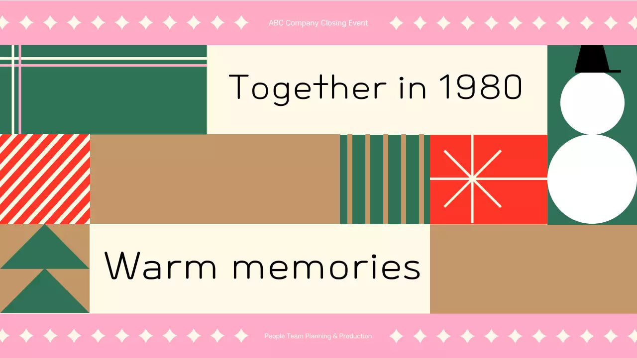 Pink Retro Company Event Presentation